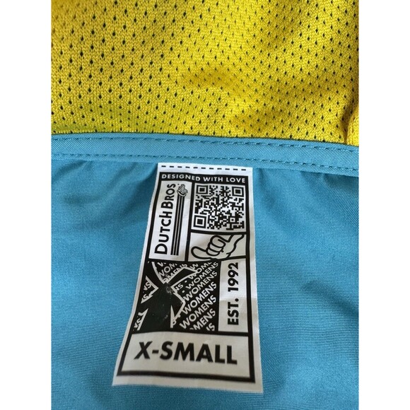 Dutch Bros Coffee Jacket Men’s Size XS 1/4 Zip Blue Windbreaker - Picture 3 of 7